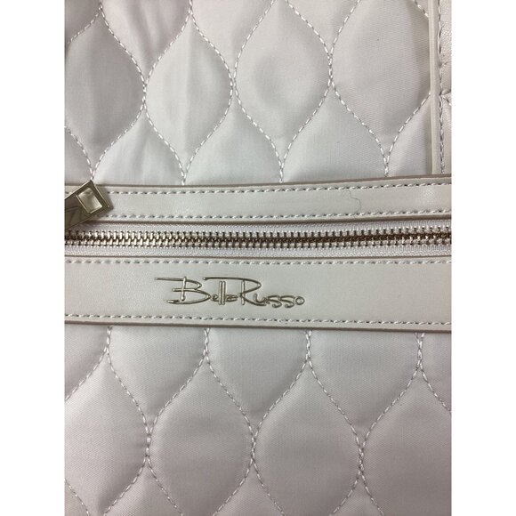 Bella Russo Quilted 14.4" Convertible Tote Backpack Shoulder Bag*Cream White*NWT - Picture 2 of 6